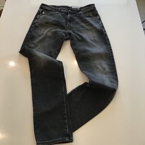 AG-ED Denim, Tell S Modern Slim Distressed Black Jeans, Size 29x33